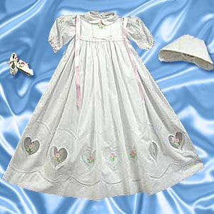 Wrap Dress on Baby Christening Gown
