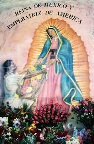 Wall painting depicting Mother Mary