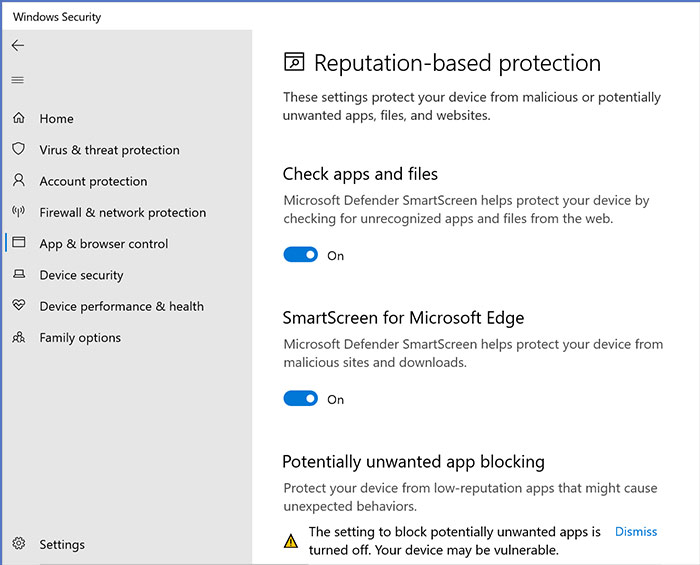 Reputation Based Protection