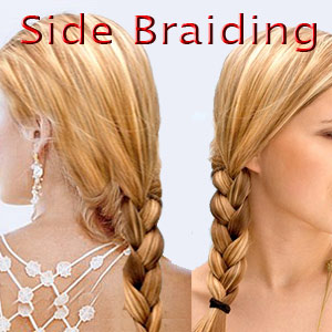 Messy Side Braiding