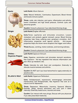 Common Herbal Remedies